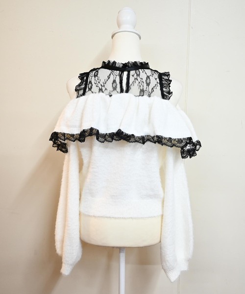 MA*RS(アメーバーマーズ)の「クロスチャーム付きオフショルニット(ニット/セーター・レディース・ホワイト/グレー/ブラック・FREE)」の21枚目の写真