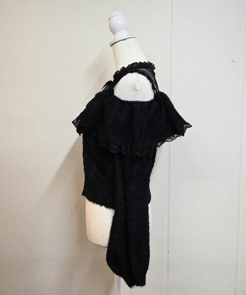 MA*RS(アメーバーマーズ)の「クロスチャーム付きオフショルニット(ニット/セーター・レディース・ホワイト/グレー/ブラック・FREE)」の17枚目の写真