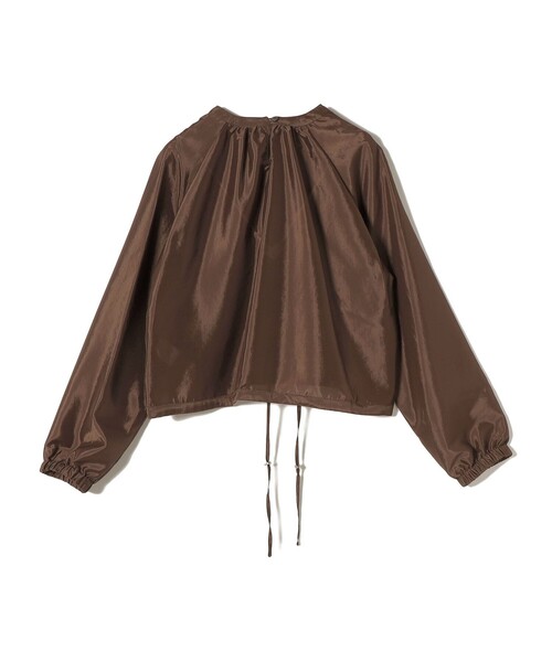 SHIPS(シップス)の「UNDER STANDING:shirring stopper blouse(シャツ/ブラウス・レディース・オフホワイト/ブラウン・ONE SIZE)」の6枚目の写真