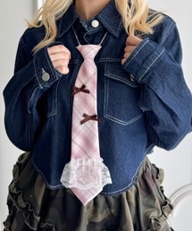 SOLLON.（ソルロン）の「チェックネクタイネックレス（ネクタイ）」