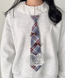 SOLLON.（ソルロン）の「チェックネクタイネックレス（ネクタイ）」