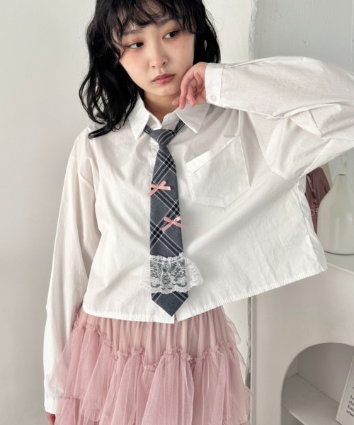 SOLLON.（ソルロン）の「チェックネクタイネックレス（ネクタイ・レディース・ブルー/グレー/ブラウン・FREE）」の19枚目の写真