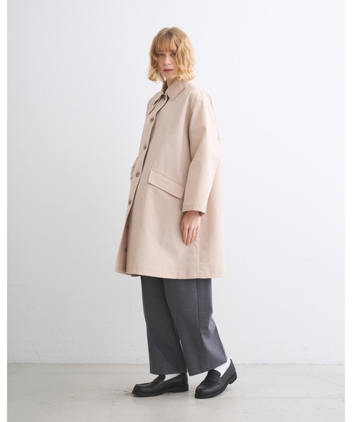 Traditional Weatherwear(トラディショナルウェザーウェア)の「LINTON(ステンカラーコート・レディース・ベージュ系その他/ネイビー・32/34)」の6枚目の写真