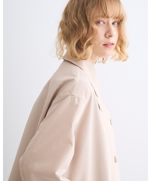 Traditional Weatherwear(トラディショナルウェザーウェア)の「LINTON(ステンカラーコート・レディース・ベージュ系その他/ネイビー・32/34)」の8枚目の写真