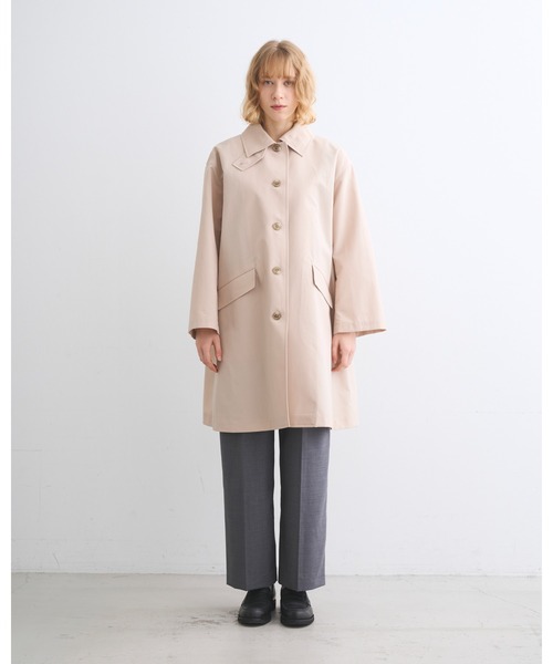 Traditional Weatherwear(トラディショナルウェザーウェア)の「LINTON(ステンカラーコート・レディース・ベージュ系その他/ネイビー・32/34)」の5枚目の写真