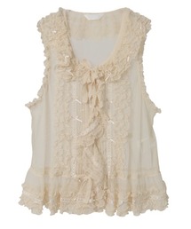 ★ピンクハウス★【未使用に近い】❤️モチーフが可愛いベスト✨イチゴ✨キャンディ ☆ピンクハウス☆【未使用に近い】❤️モチーフが可愛いベスト✨イチゴ✨