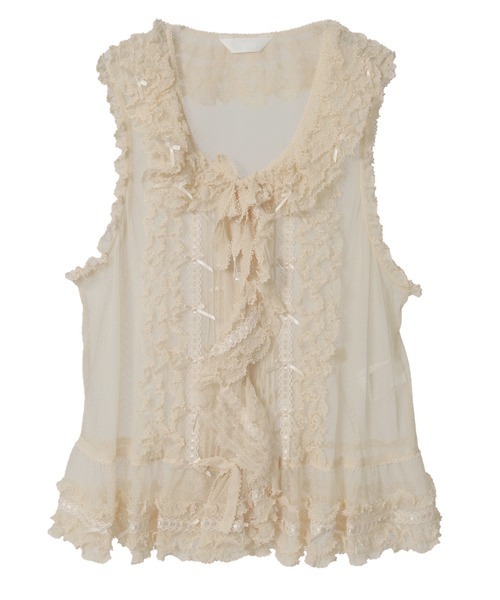 ドットチュールベスト（ベスト）｜PINK HOUSE（ピンクハウス）の