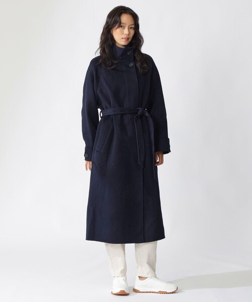 ECOALF（エコアルフ）の「LORA ウールコート / LORA JACKET WOMAN（チェスターコート・レディース・ネイビー/グリーン系その他5・FREE）」の5枚目の写真