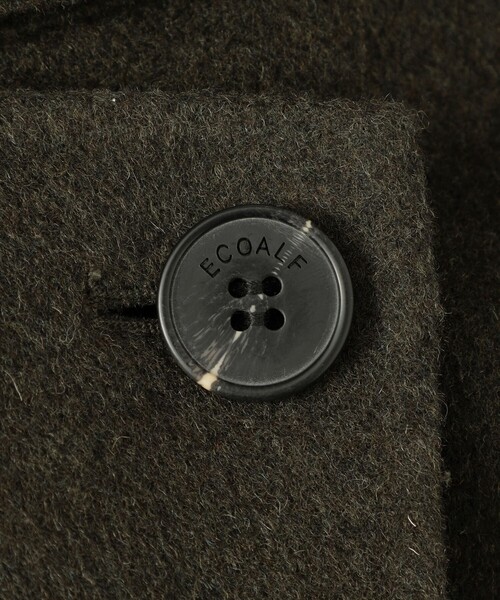 ECOALF（エコアルフ）の「LORA ウールコート / LORA JACKET WOMAN（チェスターコート・レディース・ネイビー/グリーン系その他5・FREE）」の14枚目の写真