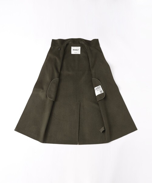 ECOALF（エコアルフ）の「LORA ウールコート / LORA JACKET WOMAN（チェスターコート・レディース・ネイビー/グリーン系その他5・FREE）」の15枚目の写真