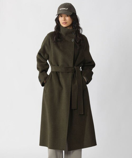 ECOALF（エコアルフ）の「LORA ウールコート / LORA JACKET WOMAN（チェスターコート・レディース・ネイビー/グリーン系その他5・FREE）」の18枚目の写真