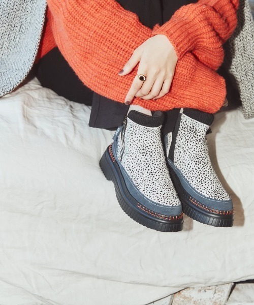 VEGE（ベジ）の「VEGE  Crochet（ブーツ・レディース・ブラック/その他/ホワイト・24.5/24/23.5/23/25）」の3枚目の写真