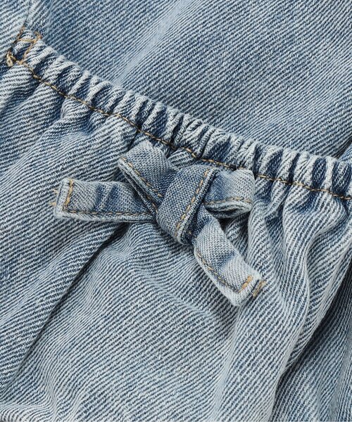 BREEZE（ブリーズ）の「リボンデニムジャケット_ジュニア対応（デニムジャケット・キッズ・サックスブルー・140/130/120/110/100/90/80）」の6枚目の写真