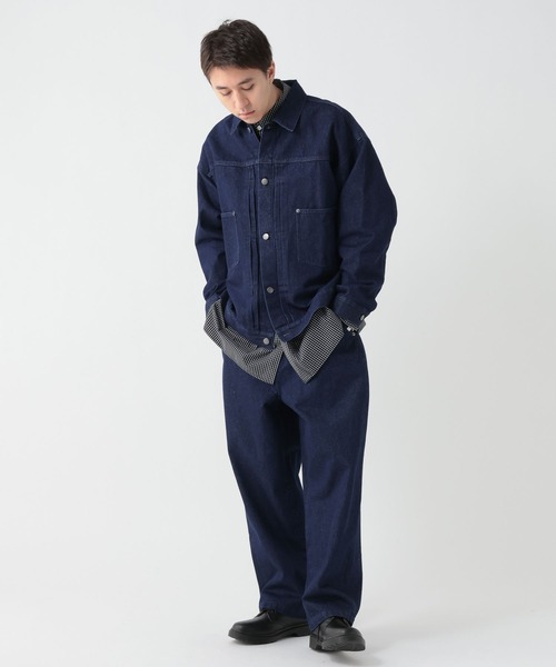 GEORGE'S（ジョージズ）の「デニムジャケット（デニムジャケット・メンズ・ブルー/ブラック・LARGE/MEDIUM）」の17枚目の写真