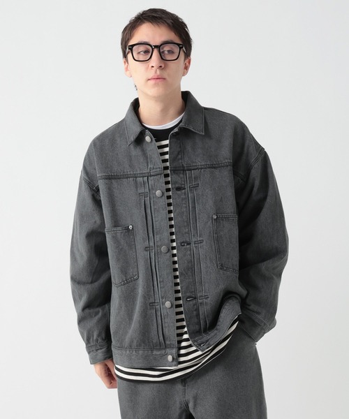 GEORGE'S（ジョージズ）の「デニムジャケット（デニムジャケット・メンズ・ブルー/ブラック・LARGE/MEDIUM）」の9枚目の写真