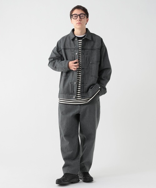 GEORGE'S（ジョージズ）の「デニムジャケット（デニムジャケット・メンズ・ブルー/ブラック・LARGE/MEDIUM）」の4枚目の写真