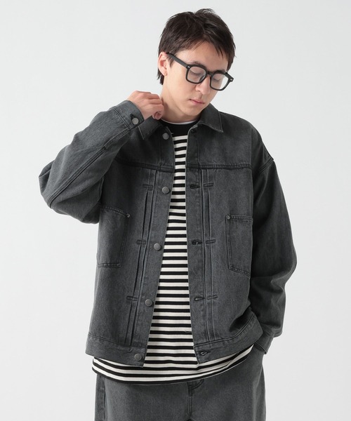 GEORGE'S（ジョージズ）の「デニムジャケット（デニムジャケット・メンズ・ブルー/ブラック・LARGE/MEDIUM）」の13枚目の写真