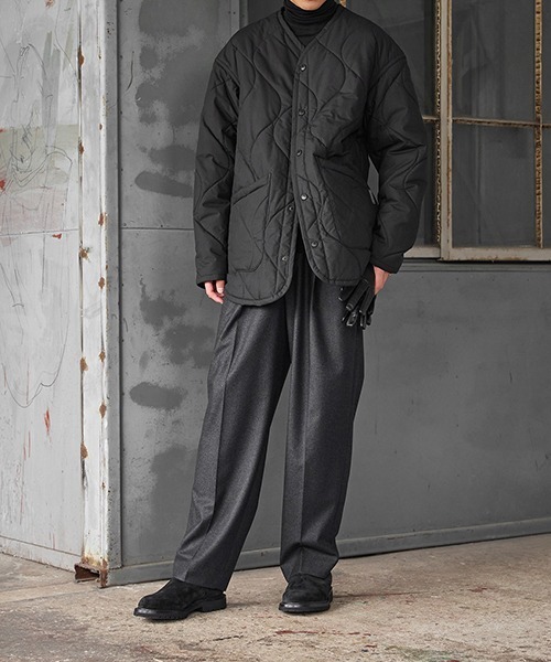 LAVENHAM（ラベンハム）の「LAVENHAM / ラベンハム：【別注】 QUILT LINER JACKET MENS：ONLYARK-1-2513[MUS]（その他アウター・メンズ・ブラック/カーキ・M/L）」の4枚目の写真