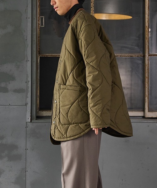 LAVENHAM（ラベンハム）の「LAVENHAM / ラベンハム：【別注】 QUILT LINER JACKET MENS：ONLYARK-1-2513[MUS]（その他アウター・メンズ・ブラック/カーキ・M/L）」の16枚目の写真