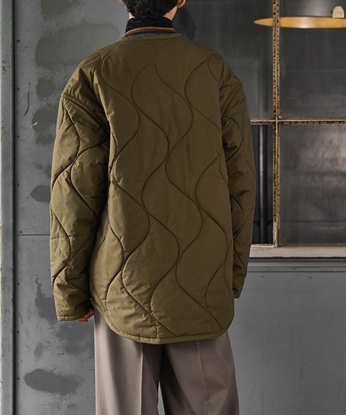 LAVENHAM（ラベンハム）の「LAVENHAM / ラベンハム：【別注】 QUILT LINER JACKET MENS：ONLYARK-1-2513[MUS]（その他アウター・メンズ・ブラック/カーキ・M/L）」の17枚目の写真