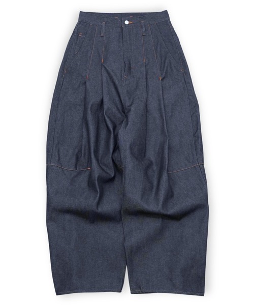 SHINYAKOZUKA（シンヤコヅカ）の「【SHINYAKOZUKA】 ORDINARY CITY BAGGY（デニムパンツ・メンズ・インディゴブルー/ブラック・SMALL/X-SMALL）」の4枚目の写真