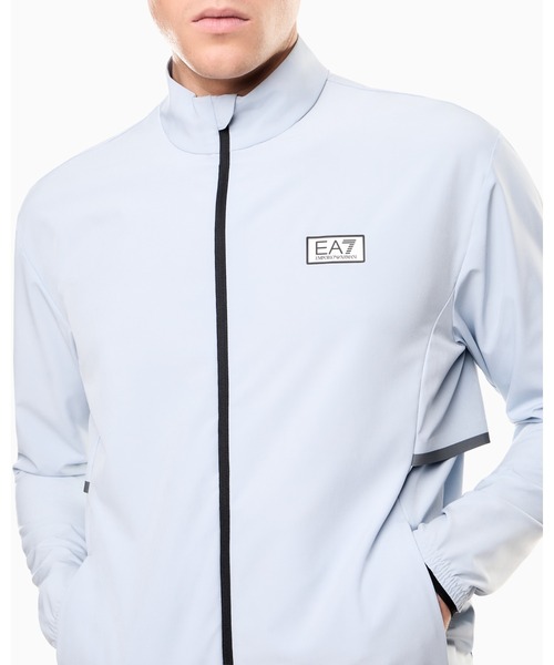 EMPORIO ARMANI EA7（エンポリオアルマーニイーエーセブン）の「【エンポリオ アルマーニ EA7】Dynamic Athlete ジップアップ スウェットシャツ VENTUS7テクニカルファブリック（スウェット・メンズ・ブラック/ブルー系・LARGE/MEDIUM/SMALL/X-LARGE）」の5枚目の写真