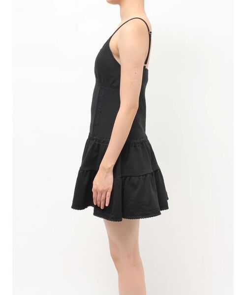 jouetie（ジュエティ）の「レースドッキングスウェットキャミワンピース（ワンピース・レディース・グレー/ブラック・MEDIUM）」の15枚目の写真