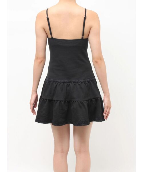 jouetie（ジュエティ）の「レースドッキングスウェットキャミワンピース（ワンピース・レディース・グレー/ブラック・MEDIUM）」の16枚目の写真