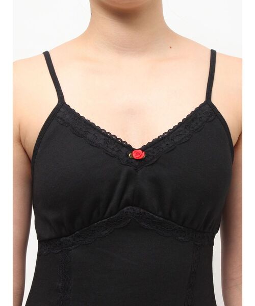 jouetie（ジュエティ）の「レースドッキングスウェットキャミワンピース（ワンピース・レディース・グレー/ブラック・MEDIUM）」の17枚目の写真