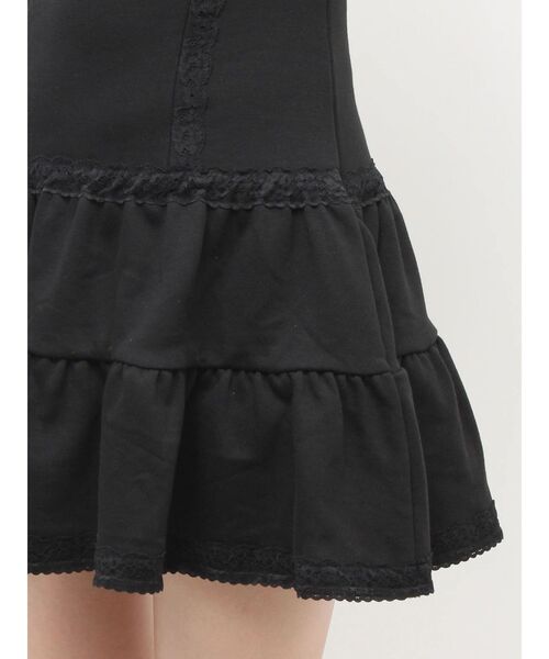 jouetie（ジュエティ）の「レースドッキングスウェットキャミワンピース（ワンピース・レディース・グレー/ブラック・MEDIUM）」の19枚目の写真