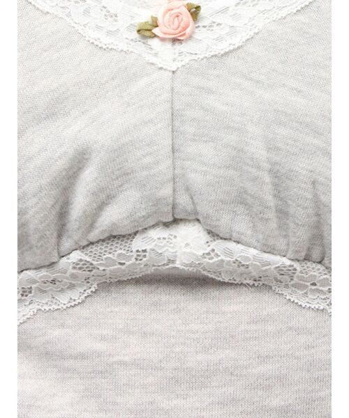 jouetie（ジュエティ）の「レースドッキングスウェットキャミワンピース（ワンピース・レディース・グレー/ブラック・MEDIUM）」の22枚目の写真