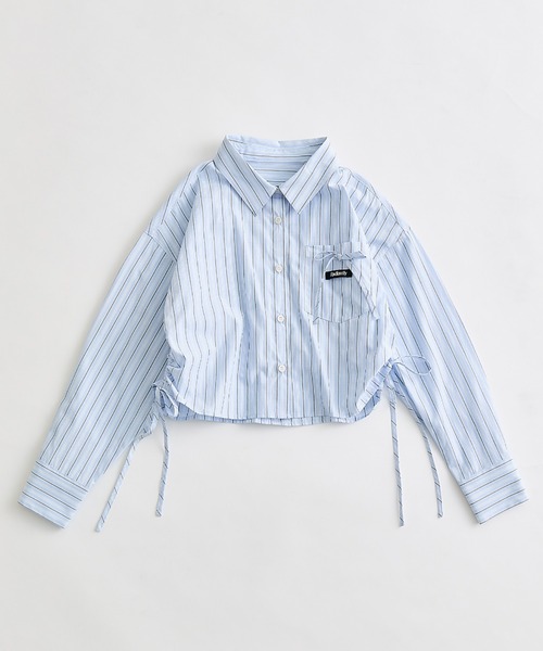 OLIVE des OLIVE（オリーブデオリーブ）の「タグ付きショートシャツ（シャツ/ブラウス・レディース・ブルー/オフホワイト/ピンク・FREE）」の22枚目の写真