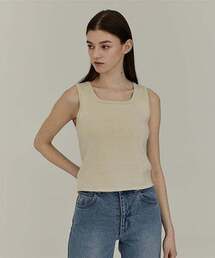 KNIT SLEEVELESS - IVORY