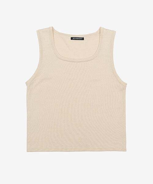 BENSIMON（ベンシモン）の「KNIT SLEEVELESS - IVORY（Tシャツ/カットソー・レディース・アイボリー・FREE）」の2枚目の写真