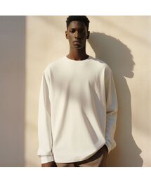 OHP（ワンハンドレッドパーセント）の「OHPスタンダードクルーネック長袖Tシャツホワイト（Tシャツ/カットソー）」