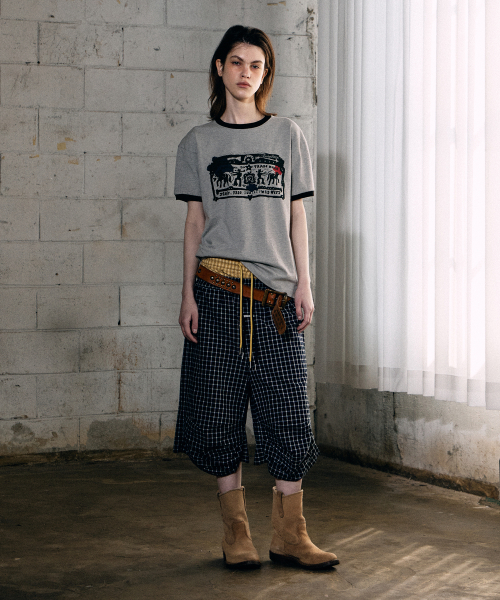 THEVINYLHOUSE(ザバイニルハウス)の「スリークォーターチェックパンツ ネイビー(その他パンツ・メンズ・その他・S/M/L)」の6枚目の写真