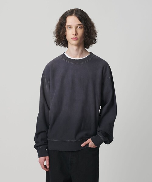 MONKEY TIME（モンキータイム）の「サンフェード フレンチテリー クルーネック スウェット（スウェット・メンズ・レッド/ブラック・XL/L/M/S）」の3枚目の写真