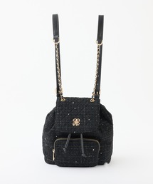 バックパック/リュック（ブラック/黒色系・キルティング）ファッション