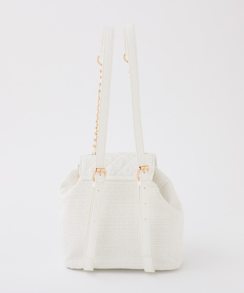 one after another NICE CLAUP(ワンアフターアナザーナイスクラップ)の「キルティングミニリュック(バックパック/リュック・レディース・アイボリー/ブラック/サックスブルー・FREE)」の9枚目の写真