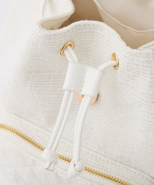 one after another NICE CLAUP(ワンアフターアナザーナイスクラップ)の「キルティングミニリュック(バックパック/リュック・レディース・アイボリー/ブラック/サックスブルー・FREE)」の12枚目の写真