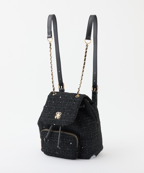 one after another NICE CLAUP(ワンアフターアナザーナイスクラップ)の「キルティングミニリュック(バックパック/リュック・レディース・アイボリー/ブラック/サックスブルー・FREE)」の5枚目の写真