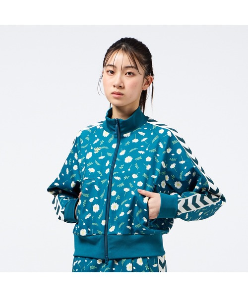 hummel（ヒュンメル）の「hummel/ヒュンメル HMP  ﾄﾗｯｸｼﾞｬｹｯﾄ（ジャージ・レディース・ブラック/ライトグレー/チェック/ブルー/ブラウン・M/L/S）」の4枚目の写真