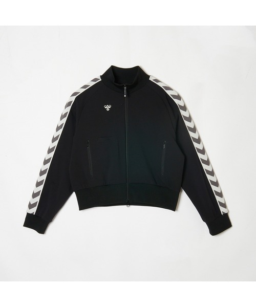 hummel（ヒュンメル）の「hummel/ヒュンメル HMP  ﾄﾗｯｸｼﾞｬｹｯﾄ（ジャージ・レディース・ブラック/ライトグレー/チェック/ブルー/ブラウン・M/L/S）」の2枚目の写真