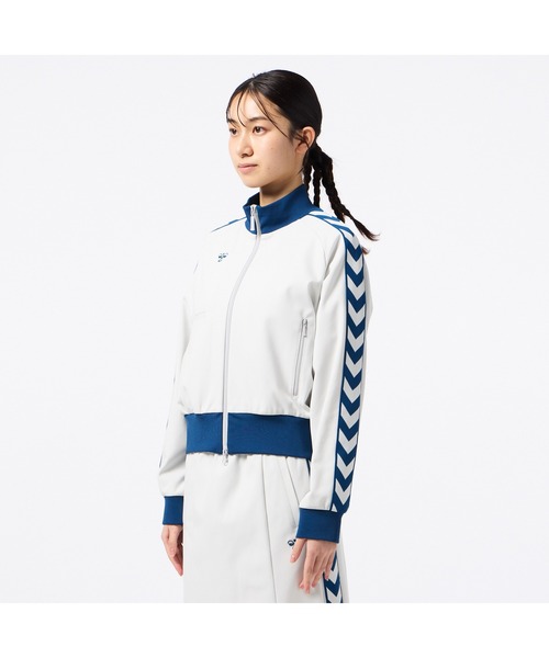hummel（ヒュンメル）の「hummel/ヒュンメル HMP  ﾄﾗｯｸｼﾞｬｹｯﾄ（ジャージ・レディース・ブラック/ライトグレー/チェック/ブルー/ブラウン・M/L/S）」の7枚目の写真