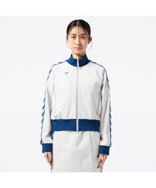 hummel（ヒュンメル）の「hummel/ヒュンメル HMP  ﾄﾗｯｸｼﾞｬｹｯﾄ（ジャージ・レディース・ブラック/ライトグレー/チェック/ブルー/ブラウン・M/L/S）」の6枚目の写真