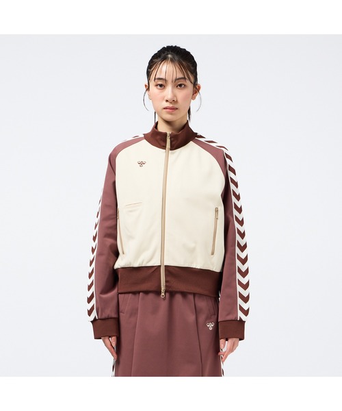 hummel（ヒュンメル）の「hummel/ヒュンメル HMP  ﾄﾗｯｸｼﾞｬｹｯﾄ（ジャージ・レディース・ブラック/ライトグレー/チェック/ブルー/ブラウン・M/L/S）」の18枚目の写真