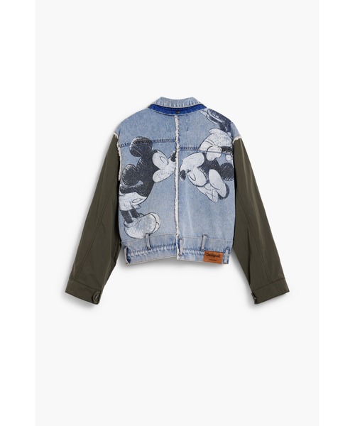 Desigual(デシグアル)の「ミッキー&ミニー デニム 混素材 フードジャケット ディズニー(デニムジャケット・レディース・ブルー・S/XL/L/M/XS)」の16枚目の写真