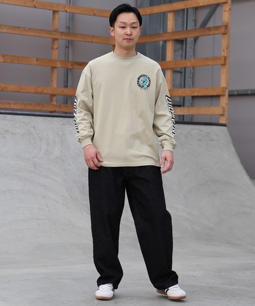TOY MACHINE(トイ マシーン)の「TOY MACHINE/トイマシーン ロングパンツ デニム MTMPGPT2(デニムパンツ・メンズ・ダークインディゴブルー/ストライプ/ブラック・M/L)」の6枚目の写真