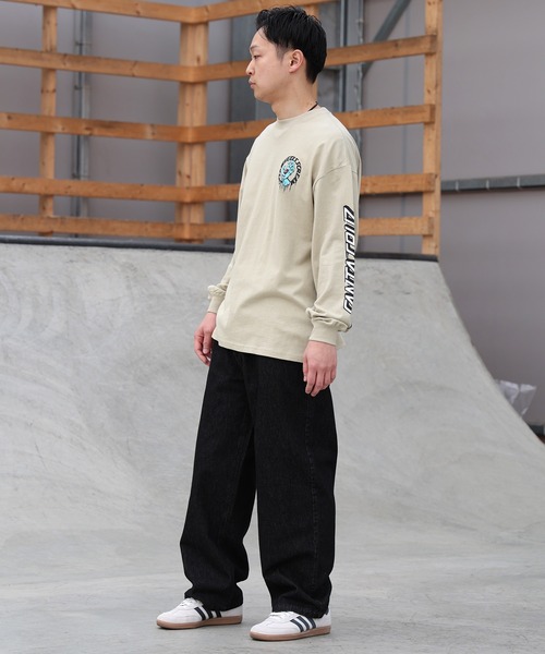 TOY MACHINE(トイ マシーン)の「TOY MACHINE/トイマシーン ロングパンツ デニム MTMPGPT2(デニムパンツ・メンズ・ダークインディゴブルー/ストライプ/ブラック・M/L)」の7枚目の写真