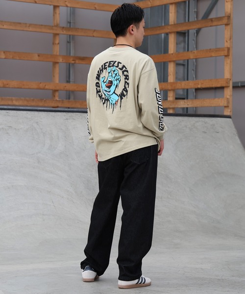 TOY MACHINE(トイ マシーン)の「TOY MACHINE/トイマシーン ロングパンツ デニム MTMPGPT2(デニムパンツ・メンズ・ダークインディゴブルー/ストライプ/ブラック・M/L)」の8枚目の写真